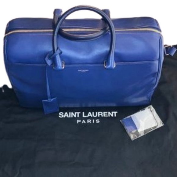 Saint Laurent Cobalt Blue Classic Duffle 12 Bag - Picture 4 of 14